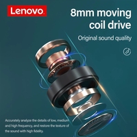 Lenovo Original XT91 bezprzewodowe słuchawki Bluetooth AI Control zestaw słuchawkowy do gier Stereo bass z mikrofonem redukcja szumów TWS słuchawki 3